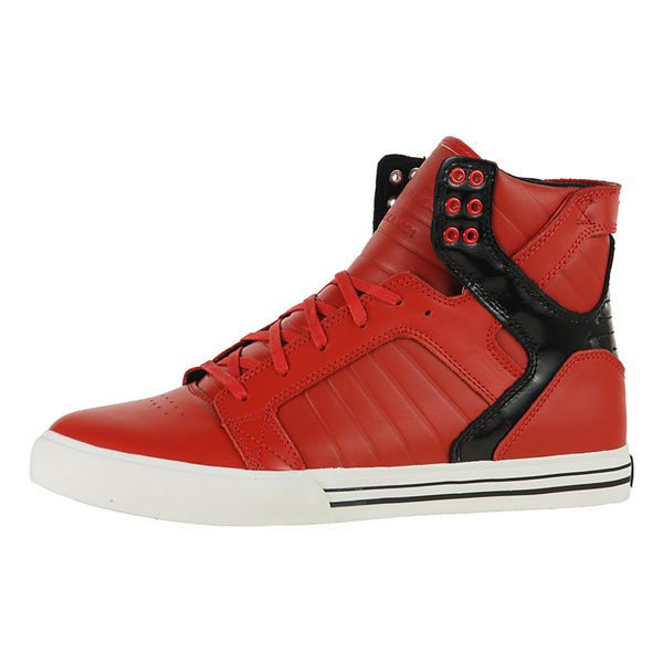Supra Mens SkyTop High Top Shoes - Red | Canada R8446-7Z26
